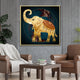 Ancient Indian Art Inspired Framed Canvas Print (R)