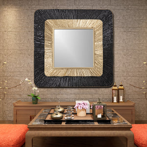 Shadow Sunburst Designer Wall Mirror