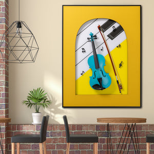 Elegant Violin Shadow Box