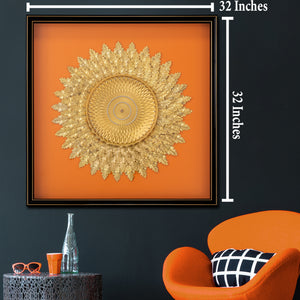 Radiant Sunflower Wall Decoration Shadow Box - Set of 3