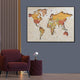 World Map Spectacular Shadow Box Wall Decoration Piece - White