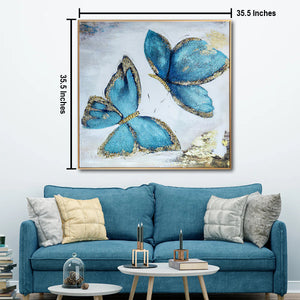 The Butterfly Habitat Framed Crystal Glass Painting