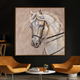 White Horse Majesty 100% Hand Painted Wall Painting for Home