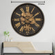 Time Lock Luxury Designer Wall Clock With Moving Gear Mechanism (Steel Body)