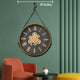 Quartz Quill Luxury Designer Wall Clock With Moving Gear Mechanism