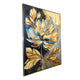 Luminous Blossom 100% Hand Painted Wall Painting(With outer Floater Frame)