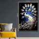 Majestic Peacock Elegance Crystal Glass Painting