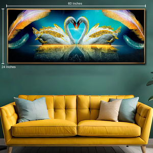 Whispers of the Heart Crystal Glass Painting