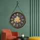 Quartz Quill Luxury Designer Wall Clock With Moving Gear Mechanism