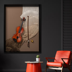 Musical Violin Shadow Box