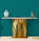 Luxury Wave Console Table (Stainless Steel)