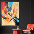 Fire and Ice 100% Hand Painted Wall Painting(With outer Floater Frame)