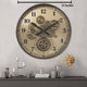 Infinity Dial Luxury Designer Wall Clock With Moving Gear Mechanism (Steel Body)