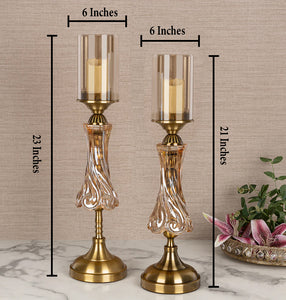 Flare Vine Decorative Candle Stand - Set of 2