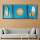 Golden Horizon's Embrace Shadow Box Wall Decoration Piece - Set of 3