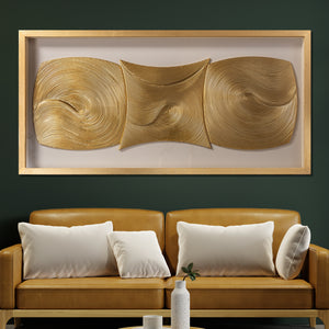 Cosmic Currents Shadow Box for Wall Decoration