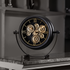 Precision Pulse Luxury Designer Table Clock With Moving Gear Mechanism (Steel Body)