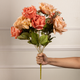 Autumn Glow Peony & Rose Artificial Flower Bouquet