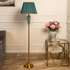 The Colonial Green and Gold Decorative Floor Lamp