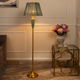 The Colonial Green and Gold Decorative Floor Lamp