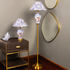 Timeless Blue Porcelain Table Lamp and Floor Lamp Combo