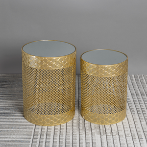 Gleaming Gossamer Nesting Side Tables