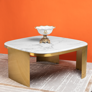 Luxe Lounge Centre Table For Living Room (Stainless Steel)