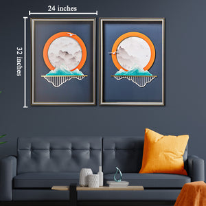 Enigmatic Enclaves Wall Decoration Shadow Box - Pair