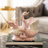 Dancing Swans Sculpture and  Decorative showpiece - Pink