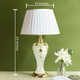 The Kent Classical Ceramic Table Lamp - White (B)