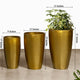 Golden Aura Planters - Set of 3