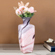 Pink Petal Handblown Glass Vase - Big