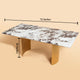 Luminary Junction Dining Table Gold - Brown Marble Top (Stainless Steel/Delhi Ncr Only)