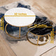 The Umami Nesting Coffee Table - Gold (Stainless Steel) (Small Table Only with Black Marble)