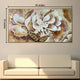 Transcendent Floral Visions Handpainted Wall Painting (With outer Floater Frame)