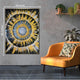 Enigmatic Brilliance Resin Art Wall Painting