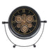 Precision Pulse Luxury Designer Table Clock With Moving Gear Mechanism (Steel Body)