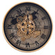 Minute Mate Luxury Designer Wall Clock With Moving Gear Mechanism (Steel Body)