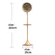 Golden Epoch Luxury Designer Standing Clock With Moving Gear Mechanism (Steel Body)