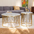 Golden Quasar Accent table - Set of 2 (Stainless Steel)