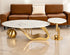 Golden Mesa Coffee Table - Set of 2 (Stainless Steel)