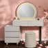 Glamour Grove Dressing Table & Vanity Set With Mirror & Poof Chair