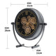 Precision Pulse Luxury Designer Table Clock With Moving Gear Mechanism (Steel Body)