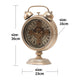 Timeless Motion Luxury Designer Table Clock With Moving Gear Mechanism (Steel Body)