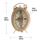 Prime Gear Timepiece Luxury Designer Table Clock With Moving Gear Mechanism (Steel Body)