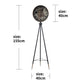 Phantom Dial Tripod Base Luxury Designer Clock With Moving Gear Mechanism (Steel Body)