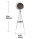 Polaris Mechanica Tripod Base Luxury Designer Clock With Moving Gear Mechanism (Steel Body)