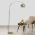 Whimsical Moonbeam Floor Lamp for Bedroom - Chrome