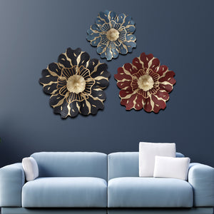 Nature's Symphony Metal Wall Art - Set of 3