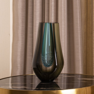 The Triple Wall Illusion Handblown Glass Decorative Vase